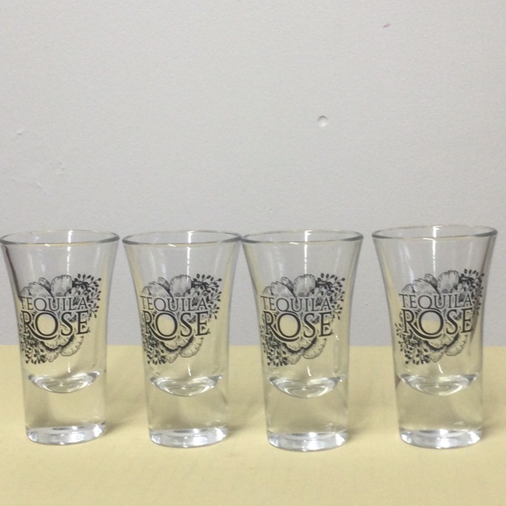 New 4 Tall Tequila Rose Shot Glasses